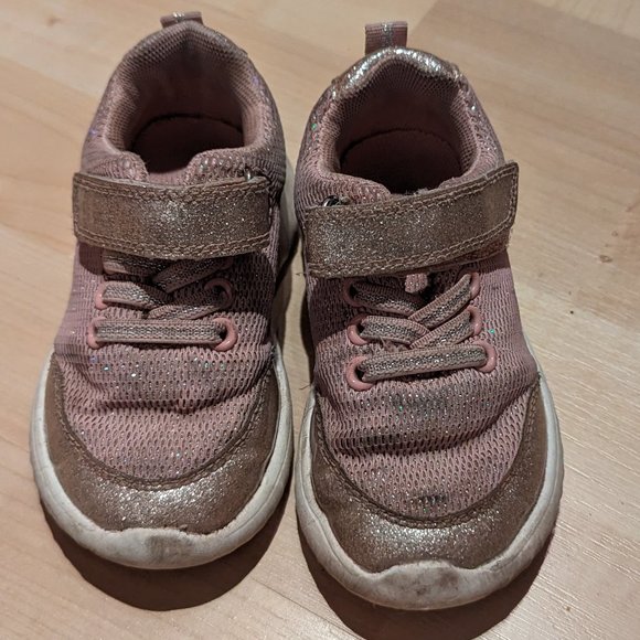 Joe Fresh Pink Sparkle Sneakers - Size 7, Comfortable and Playful! - Picture 1 of 4